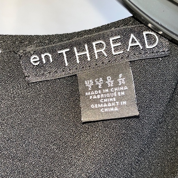 En Thread (XS) pantsuit, sleeveless, with top-stitching & tie, NWOT. - Picture 4 of 16